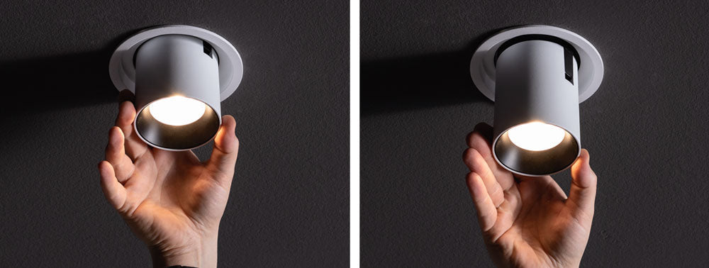 Cuckoo Extendable Spot Light, Adjustable, 90, White with Gold, 11W, LED, Dim, IP40