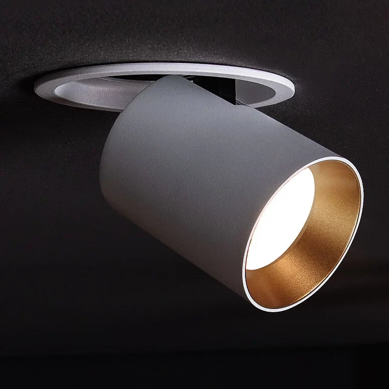 Cuckoo Extendable Spot Light, Adjustable, 120, White with Gold, 21.5W, LED, Dim, IP40