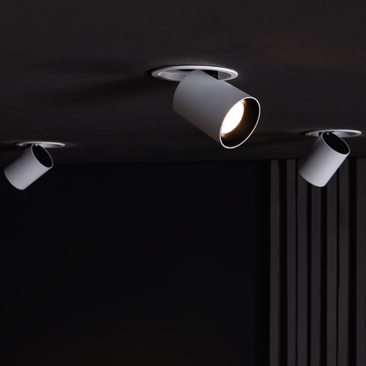 Cuckoo Extendable Spot Light, Adjustable, 90, White with Gold, 11W, LED, Dim, IP40