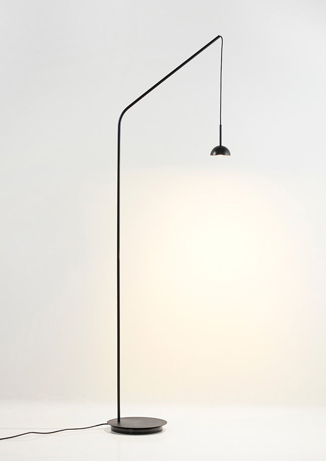 Cupolina Reading Floor Lamp, Black, LED, On/Off, IP20