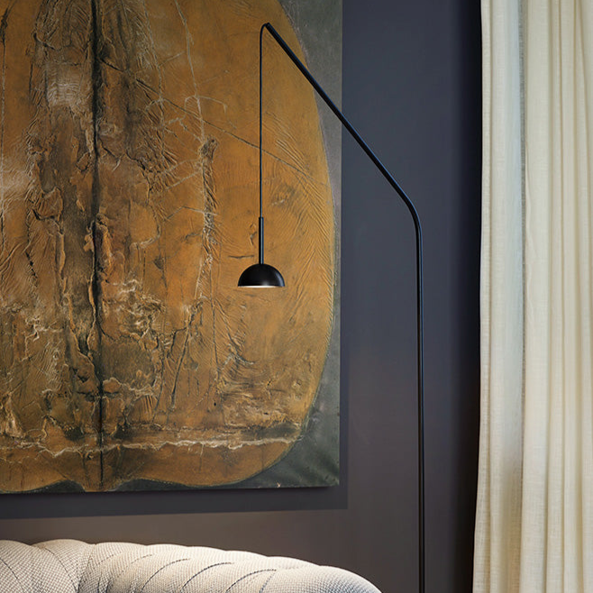 Cupolina Reading Floor Lamp, Black, LED, On/Off, IP20