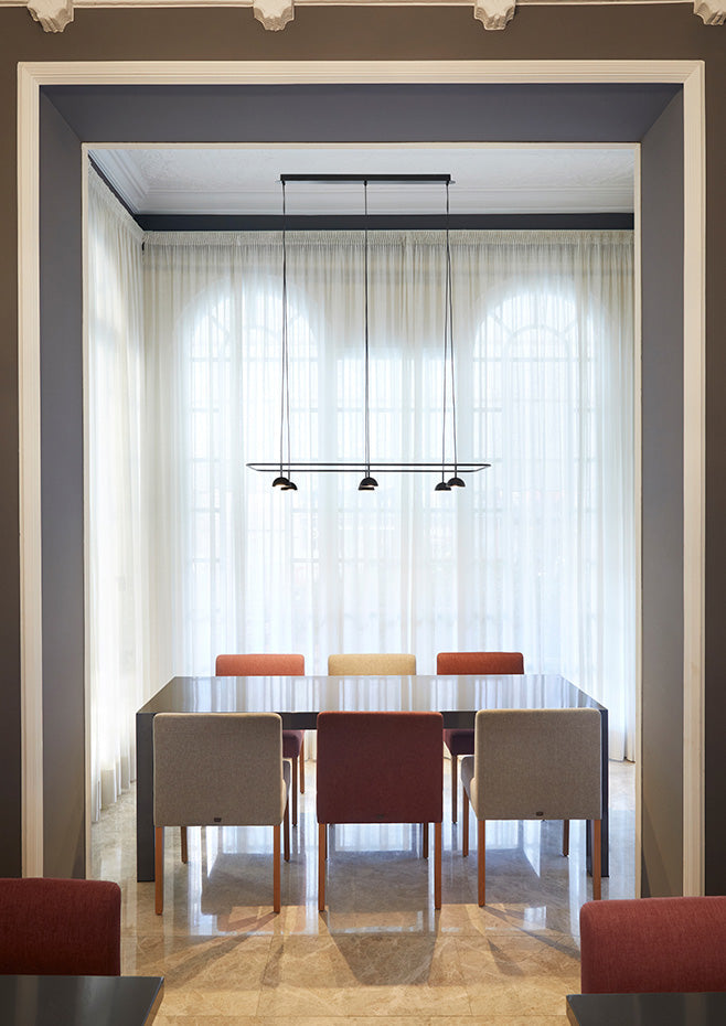 Cupolina Horizontal Pendant, Black, LED, Triac Dim, IP20