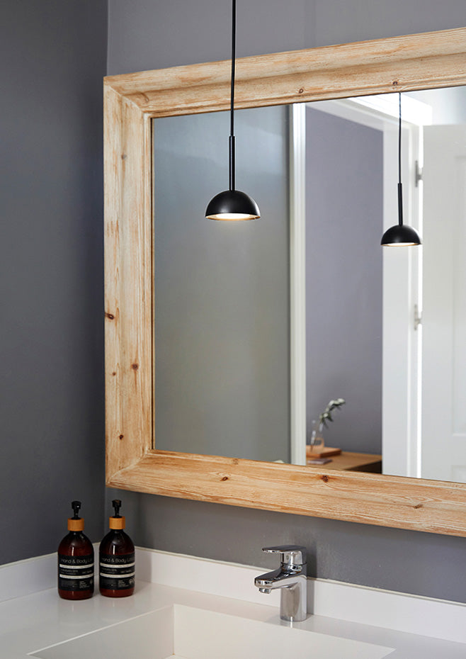 Cupolina Pendant, Black, LED, Recessed Mount, Triac Dim, IP20