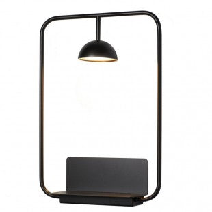 Cupolina Wall Light, Black, LED, On/Off, IP20