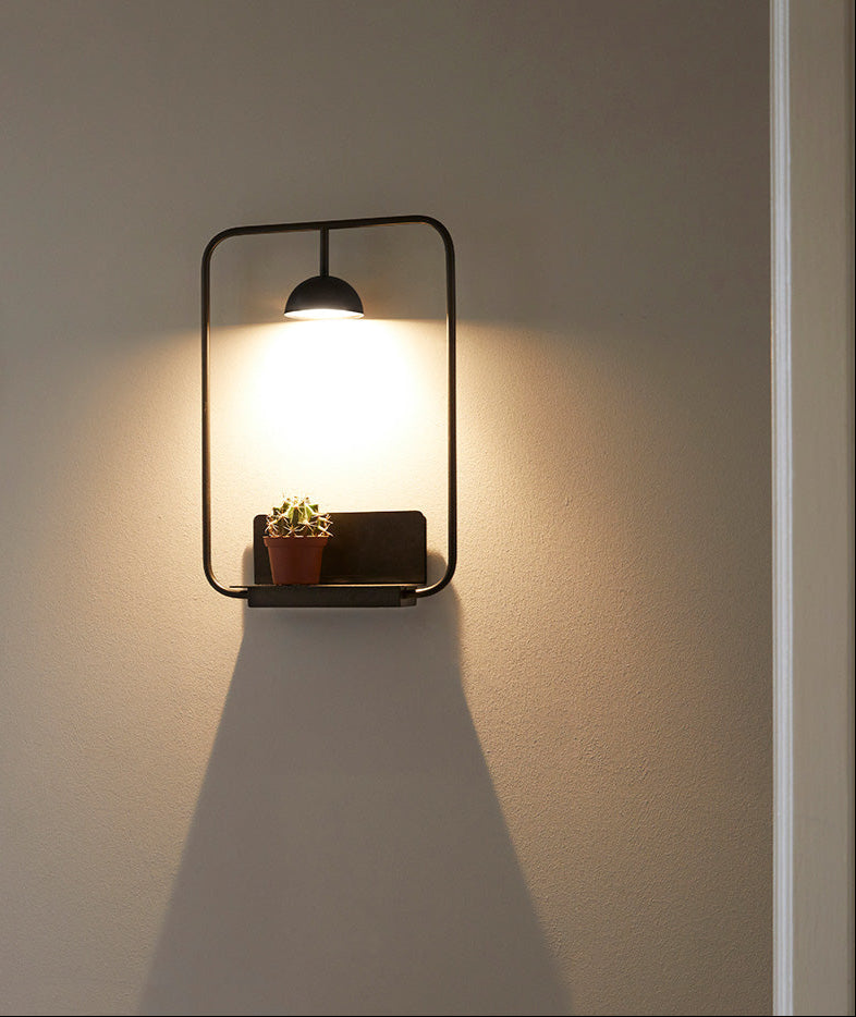 Cupolina Wall Light, Black, LED, On/Off, IP20