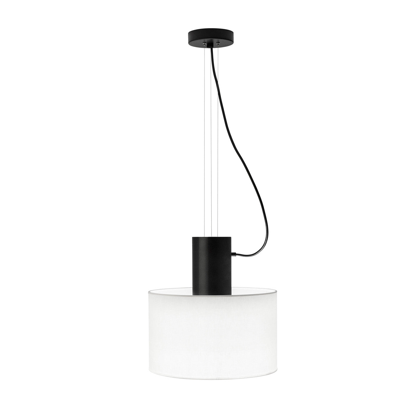 Cyls Pendant with Shade and Black Body, E27, IP20