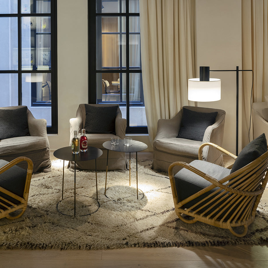 Cyls Reading Floor Lamp with Shade, Black, Adjustable, E27, IP20