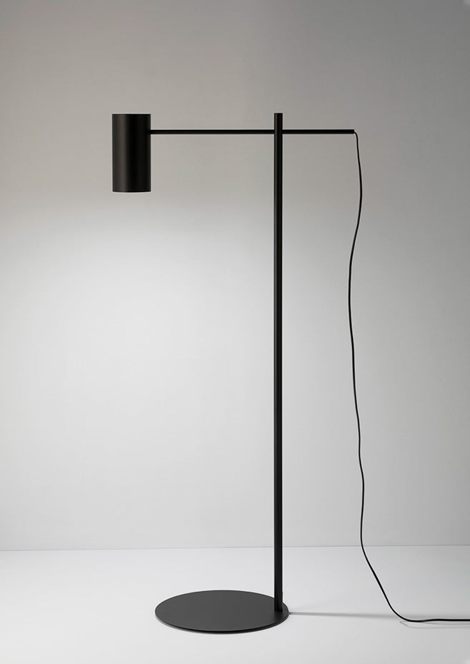 Cyls Reading Floor Lamp, Black, Adjustable, E27, IP20