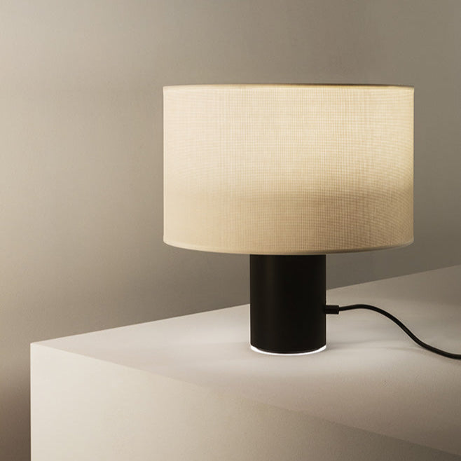 Cyls Table Lamp with Shade and Black, E27, IP20