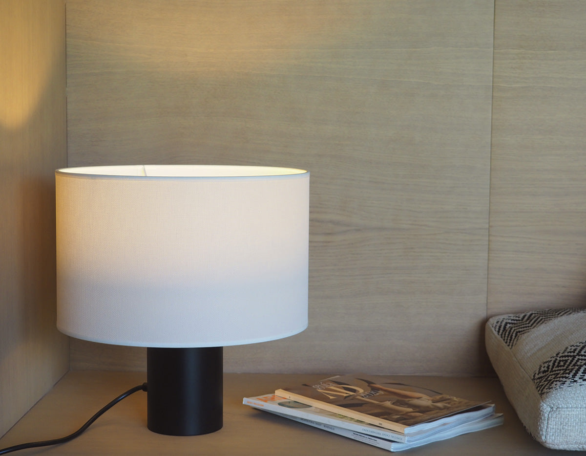 Cyls Table Lamp with Shade and Beige, E27, IP20