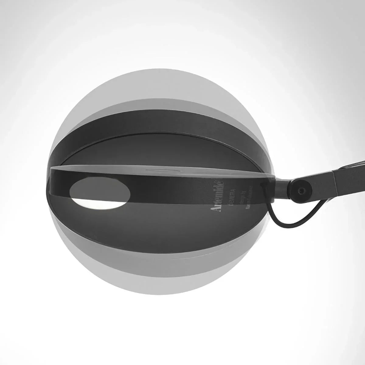 Demetra Single Arm Adjustable Reading Wall Light, Anthracite, LED, Touch Dimmer, IP20