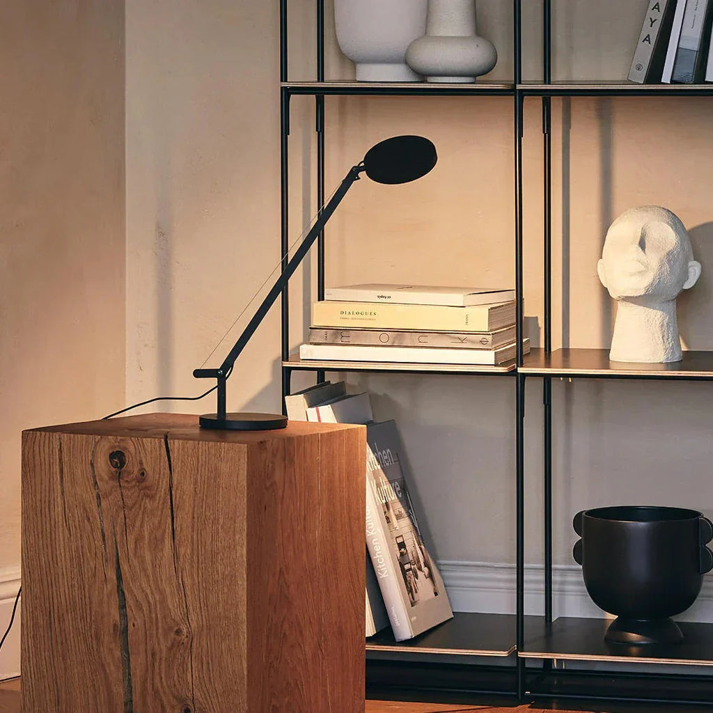 Demetra Single Arm Adjustable Reading Table Lamp, Anthracite, LED, Touch Dimmer, IP20