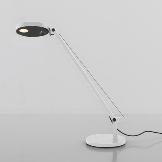 Demetra Single Arm Adjustable Reading Table Lamp, White, LED, Touch Dimmer, IP20