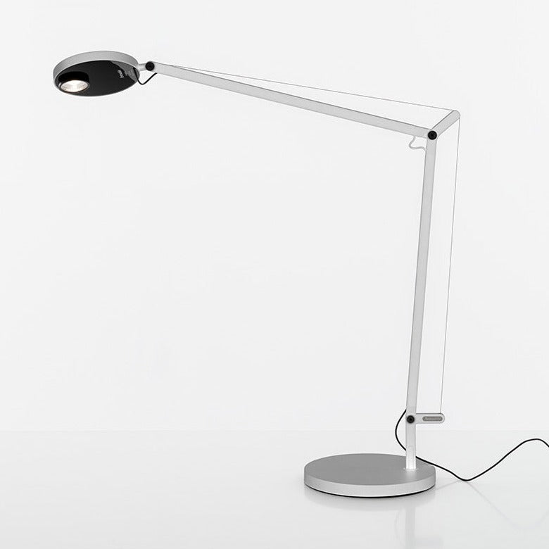 Demetra 2 Arm Adjustable Reading Table Lamp, White, LED, Touch Dimmer, IP20