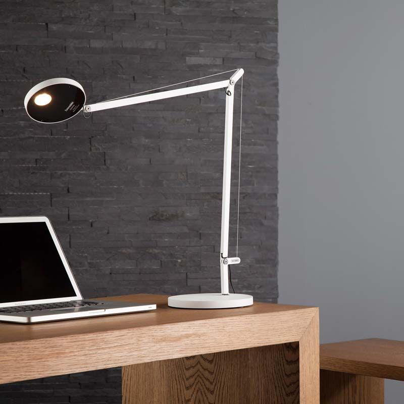 Demetra 2 Arm Adjustable Reading Table Lamp, Anthracite, LED, Touch Dimmer, IP20