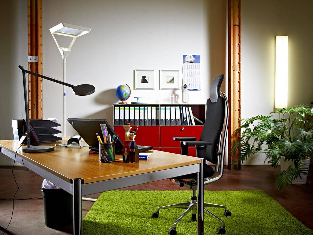 Demetra 2 Arm Adjustable Reading Table Lamp, White, LED, Touch Dimmer, IP20