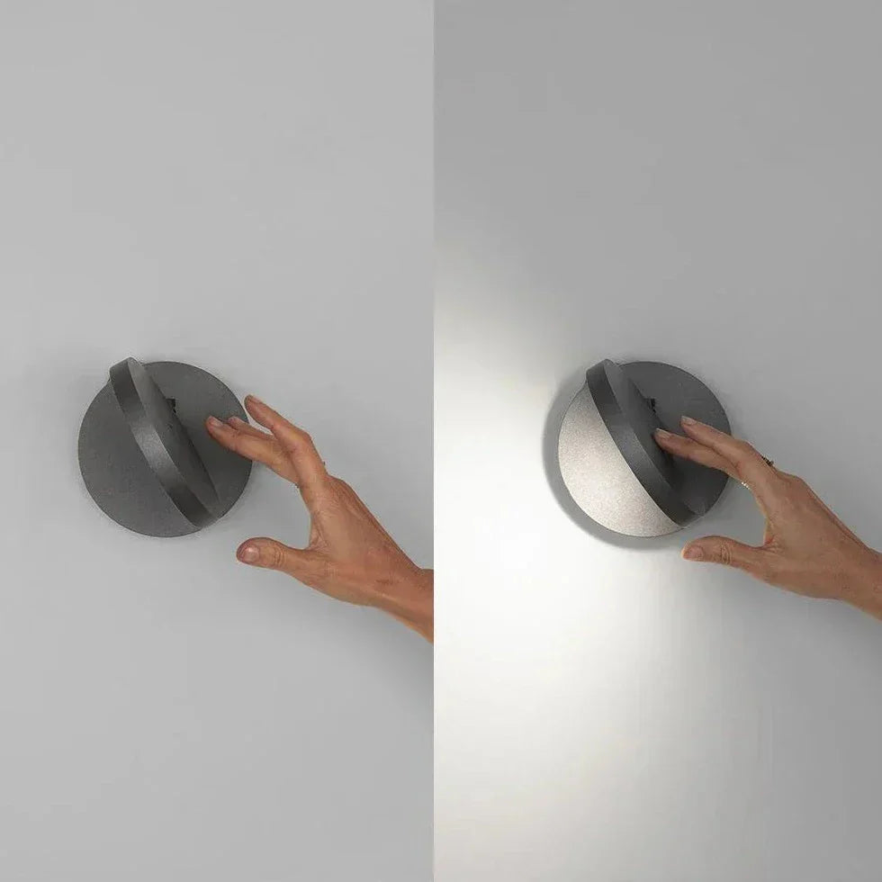Demetra Adjustable Reading Wall Spot Light, Black, LED, On/Off, IP20