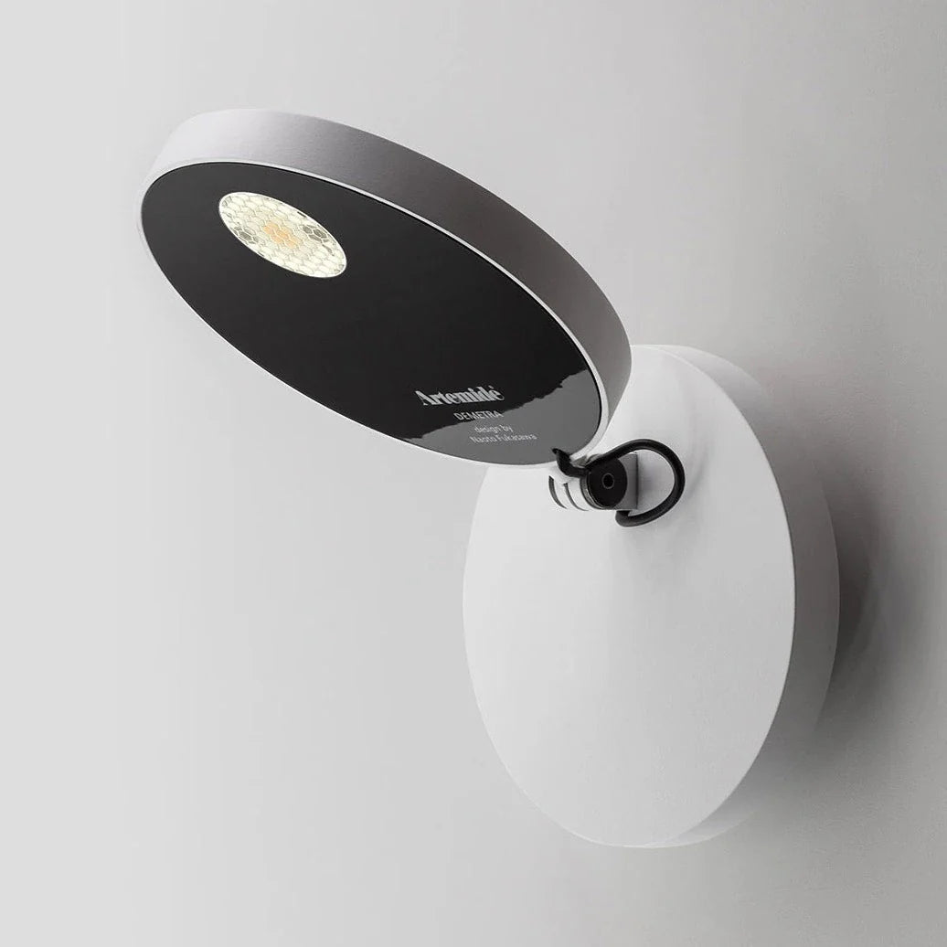 Demetra Adjustable Reading Wall Spot Light, Black, LED, On/Off, IP20