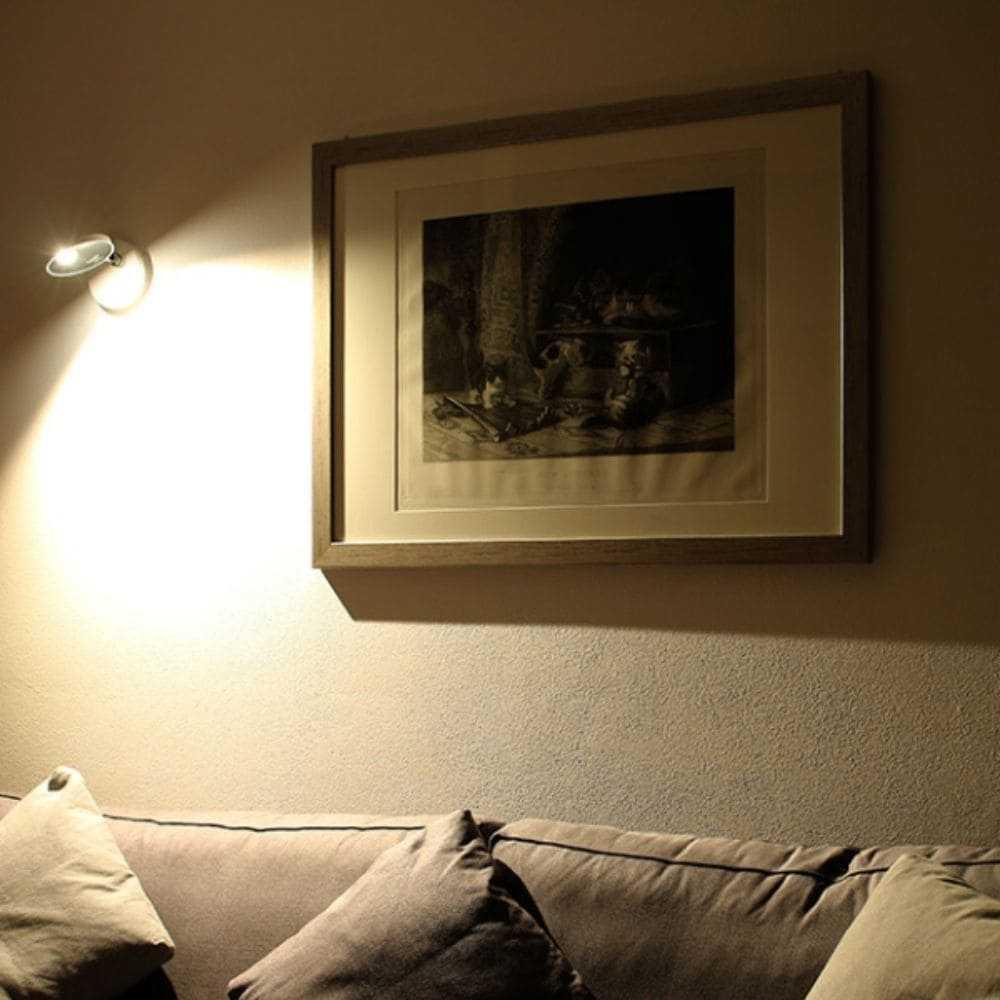 Demetra Adjustable Reading Wall Light, Black, LED, Touch Dimmer, IP20