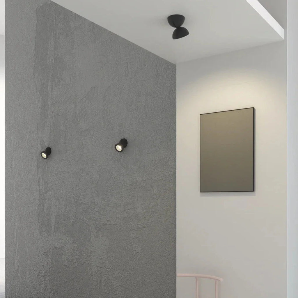 Dodot Adjustable Ceiling or Wall Spot Light, Black, LED, Phase Dim, IP20