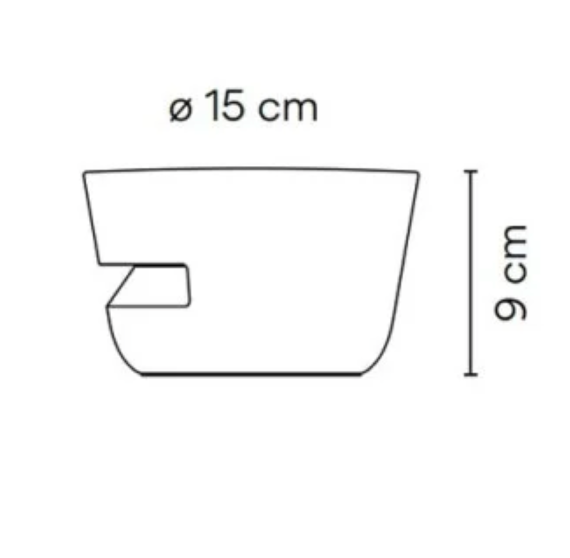 Dots Bollard, Small, Half Halo, Graphite Black, LED, IP65