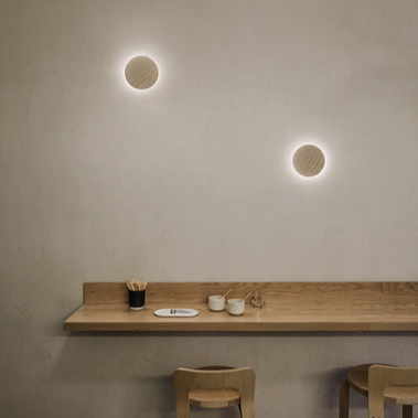 Dots Wall, Halo, Wood White Oak, 4.5W, LED, Dim