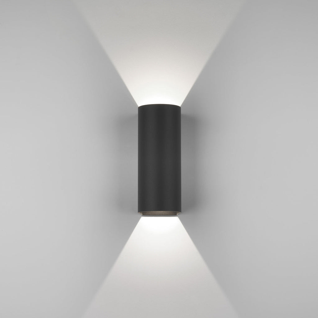 Dunbar Wall Light, Textured Black, LED, On/Off, IP65