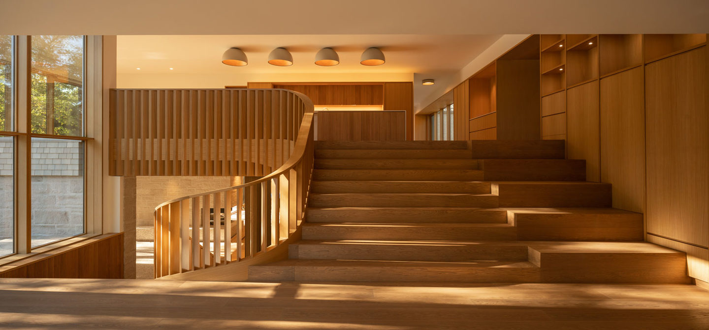 Duo Ceiling, Dome Tilted Small, 35 cm ø, Graphite with Wood Interior, 12W, LED, Dim