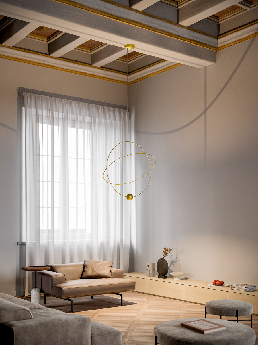 Elara Pendant, Gold, LED, Triac Dim, IP20