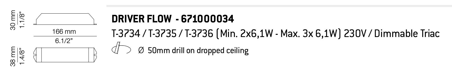 Z: Estiluz Remote Power Supply for Recessed Pendants, Triac Dim