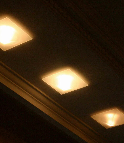 Faretti Rombo Semi-Flush Downlight, Clear Glass, GU10, IP20