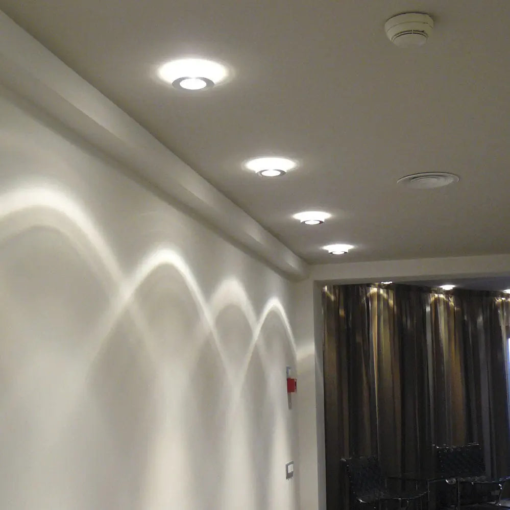 Faretti Tondo Semi-Flush Downlight, Frosted Glass, GU10, IP20