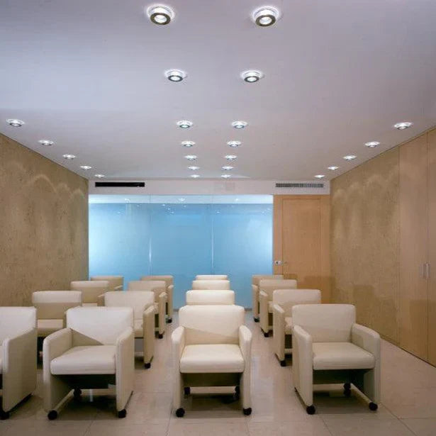 Faretti Eli Semi-Flush Downlight, Clear Glass, GU10, IP20