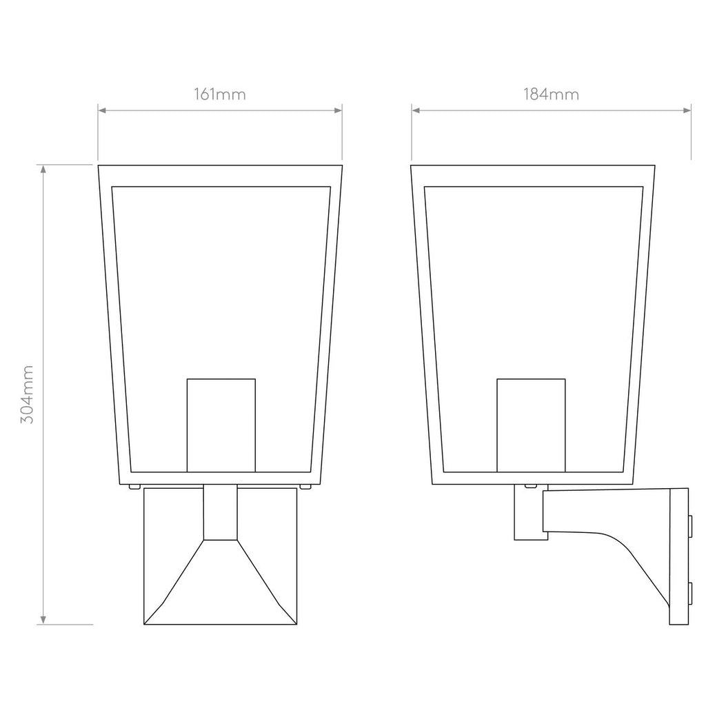 Farringdon Wall Light, E27, IP44