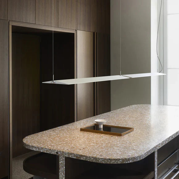 Fienile Linear Pendant, White, LED, 52W, Dali or Push Dim or On/Off, IP20