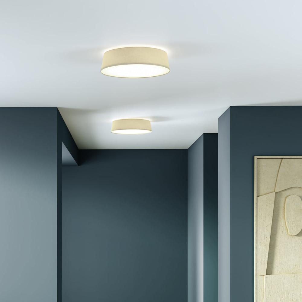 Fife Ceiling, Putty Fabric, E27, IP20