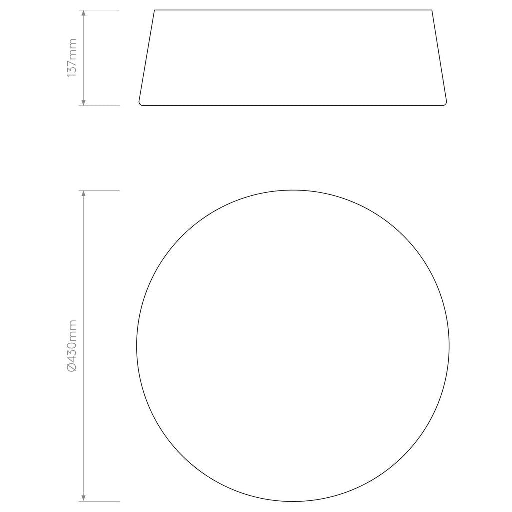 Fife Ceiling, White Fabric, E27, IP20