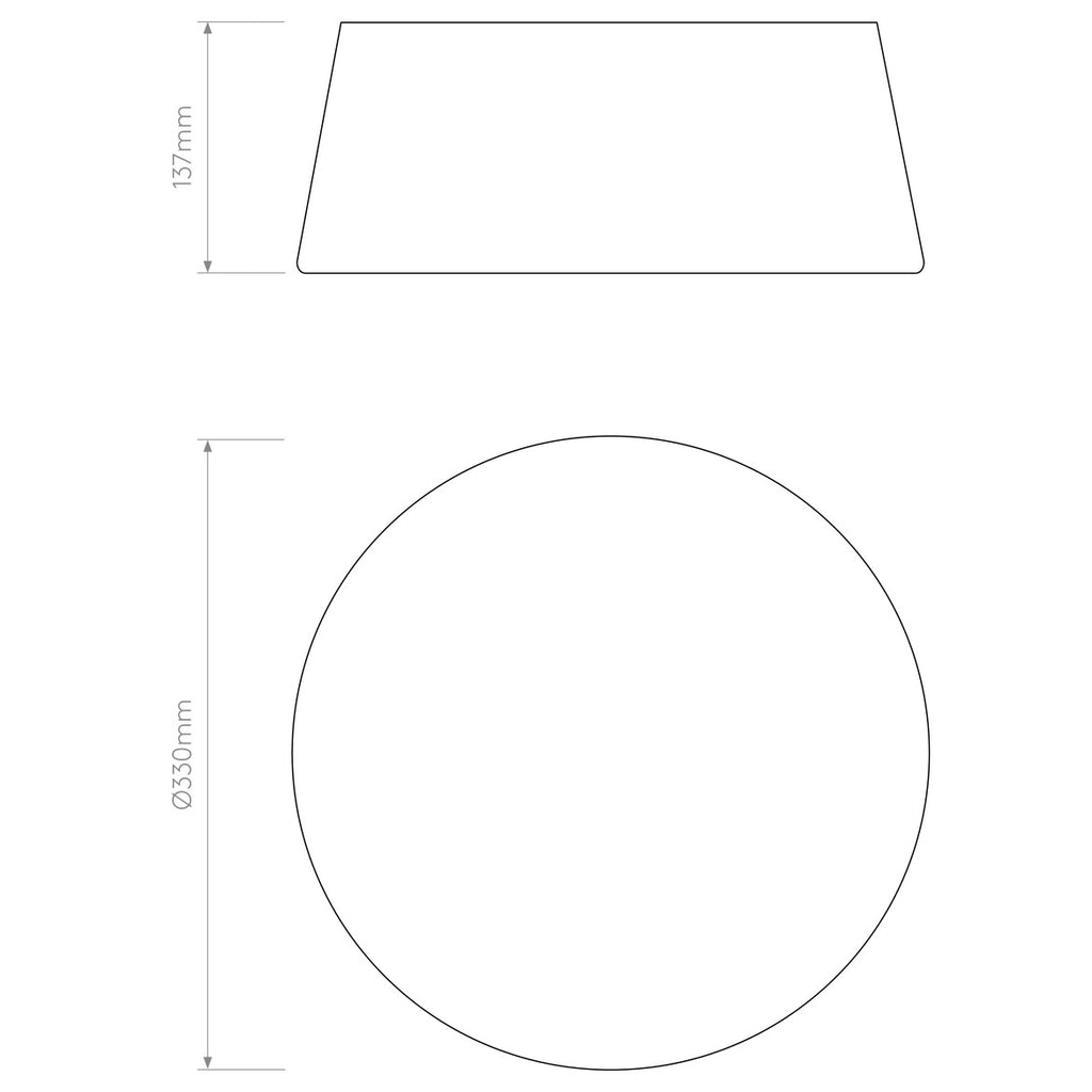 Fife Ceiling, Putty Fabric, E27, IP20