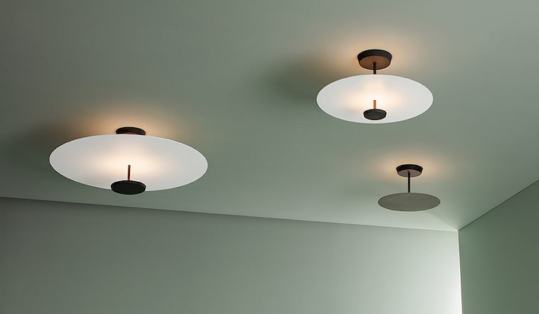 Flat Ceiling, 1 Beam, 40 cm ø, Whites, Dimmable, IP20
