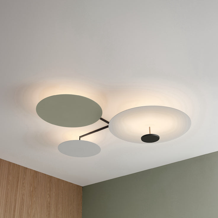 Flat Ceiling, Triple Discs, Dimmable, IP20