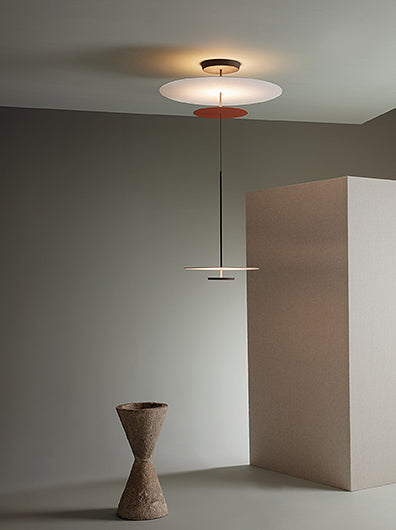 Flat Pendant with Ceiling Light, Dimmable, IP20