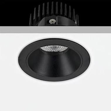 Flexio Downlight, Fixed, Black, 11W, LED, Dim, IP44