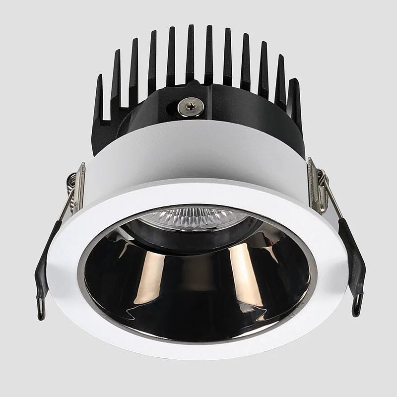 Flexio Downlight, Adjustable, White with Black Chrome Baffle, 11W, LED, Dim, IP20