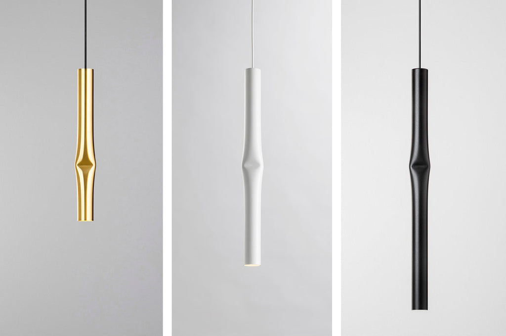 Flow Pendant, Satin Gold, 32 cm H, LED, Recessed Mount, Triac Dim