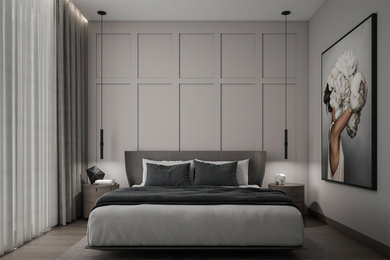 Flow Pendant, Satin Gold, 51 cm H, LED, Recessed Mount, Triac Dim