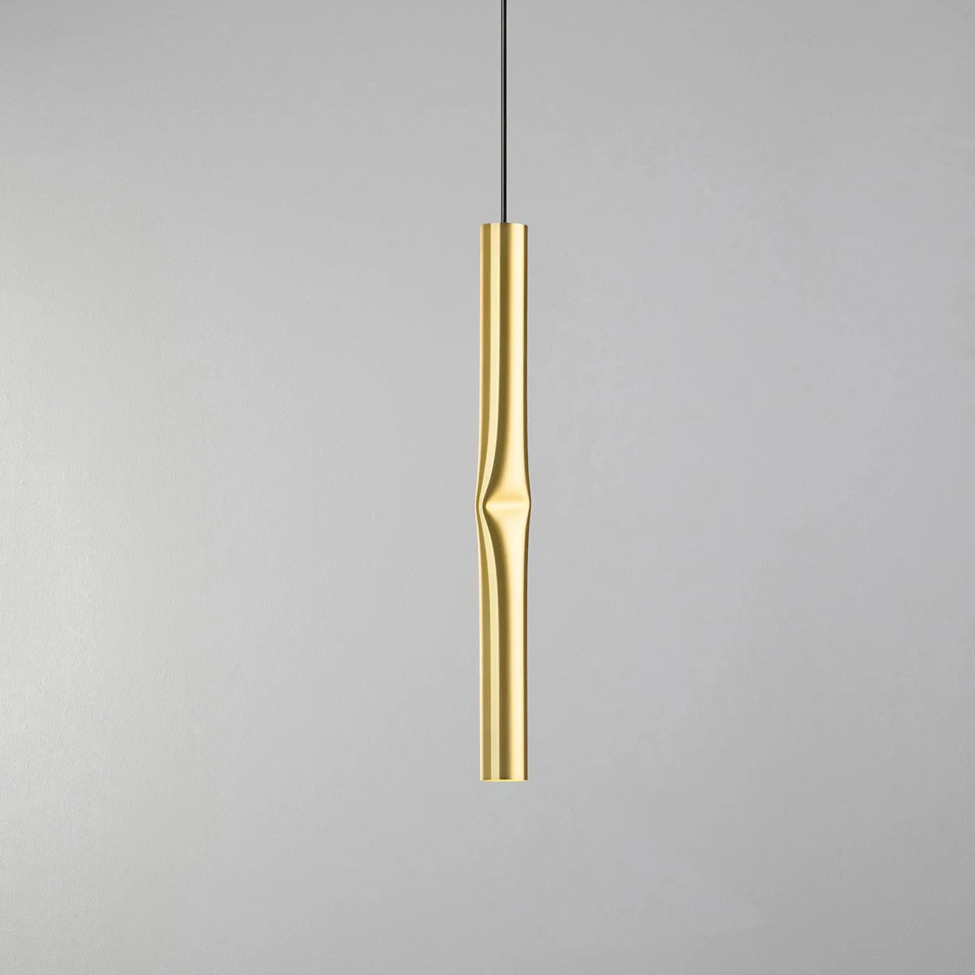 Flow Pendant, Satin Gold, 41 cm H, LED, Surface Mount, On/Off