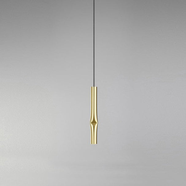 Flow Pendant, Satin Gold, 32 cm H, LED, Recessed Mount, Triac Dim