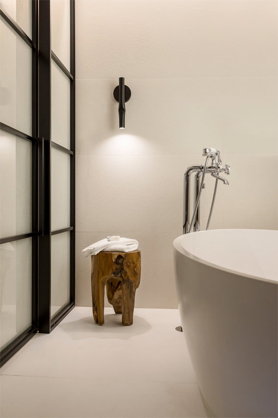 Flow Wall Light, Black, LED, On/Off