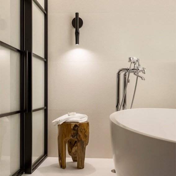 Flow Wall Light, Black, LED, On/Off