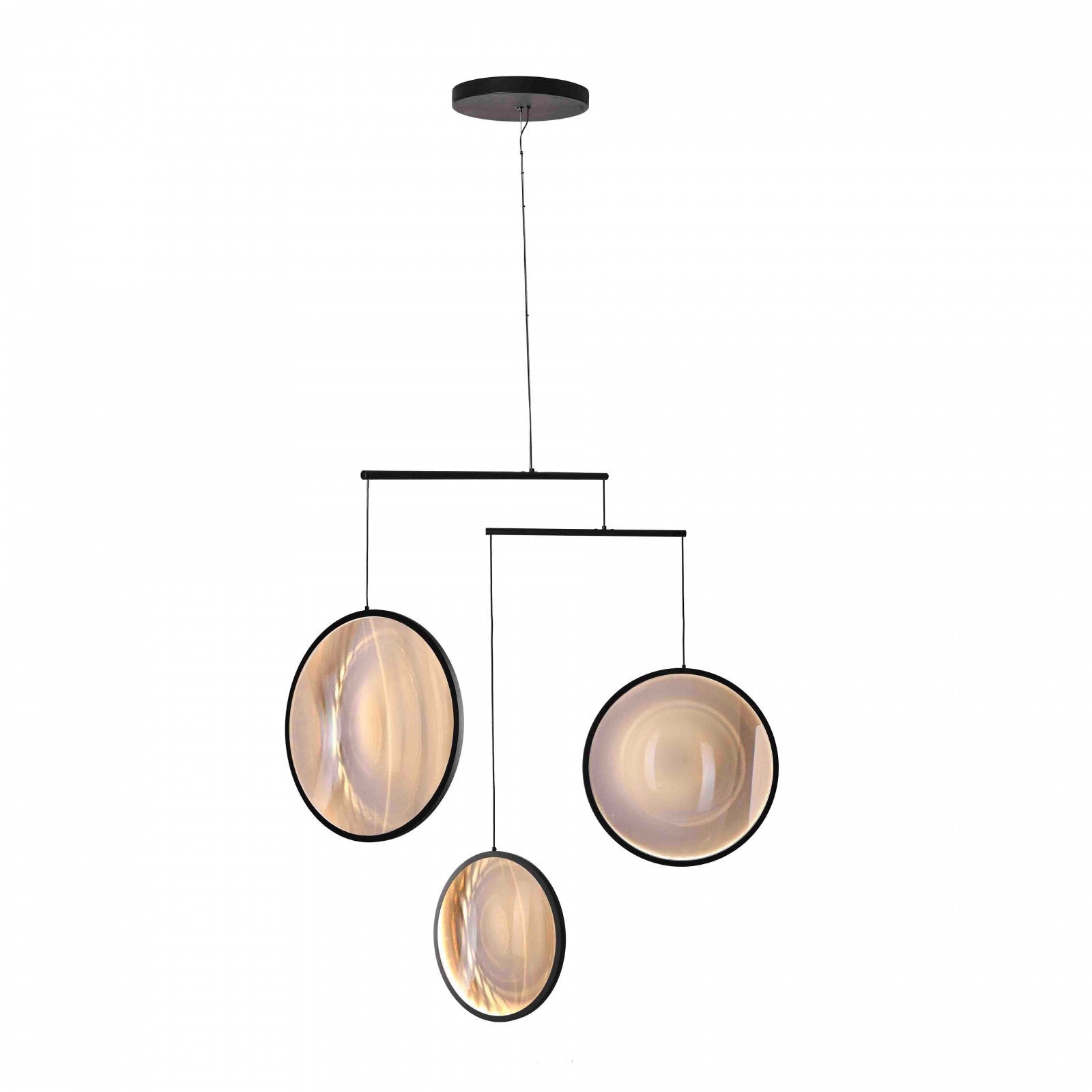 Focus Pendant, 3 Light, Black, LED, Triac Dim, IP20